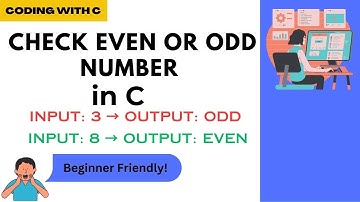 C Program to Check Odd or Even Numbers | C programming for beginners