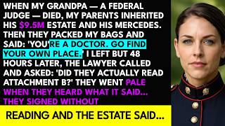 My Parents Inherited My Federal Judge Grandpa's $9.5M Estate… Then the Lawyer Opened the Second E...