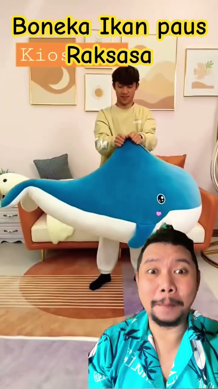 BONEKA PAUS GEDE GEMOY!!?? AKU SUKAAA #cute #boneka #shortsfeed #doll #whale