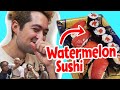 Watermelon Sushi PRANK on my Japanese Family - Disowned?