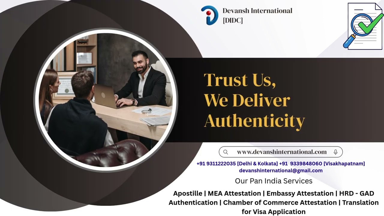 🌍 DIDC – Apostille & Attestation Services in India 🌍