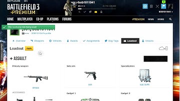 How to Change Loadout in Battlelog for Battlefield 3