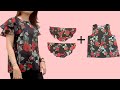 You dont have to be a tailor  sewing butterfly sleeve blouse is easy