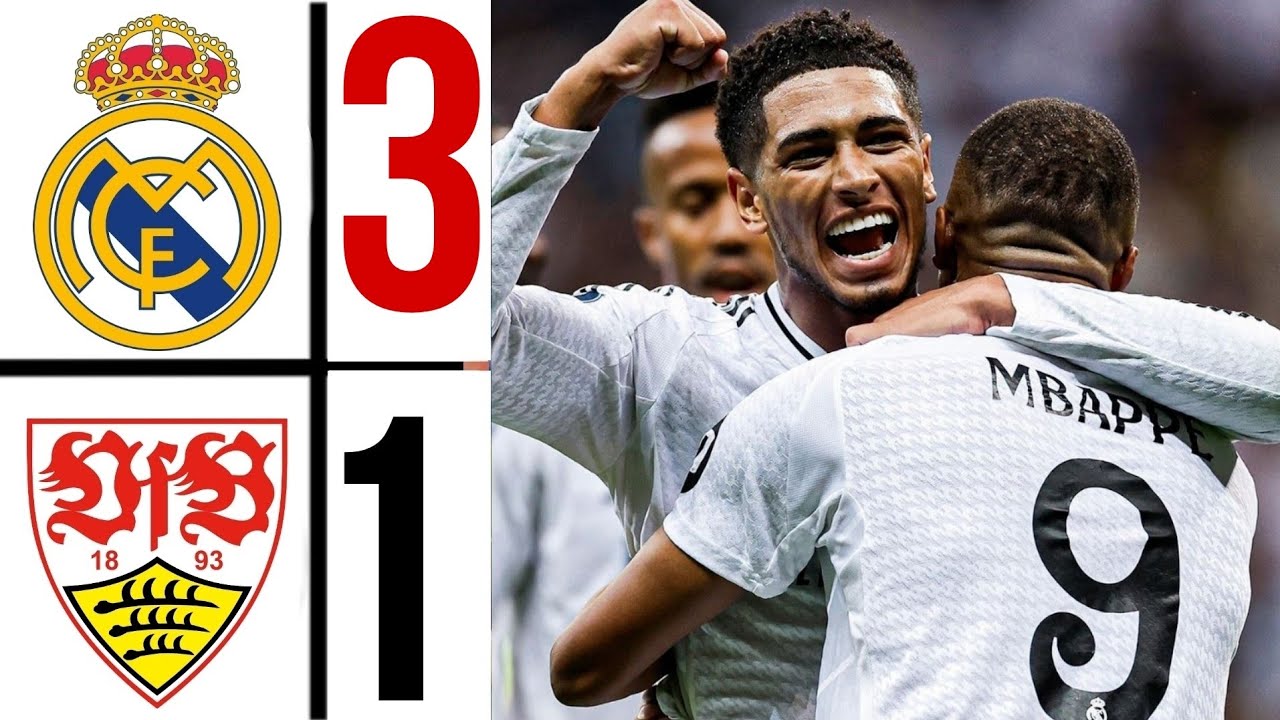 ⚪🔴 real madrid vs stuttgart 3:1 highlights | UEFA CHAMPIONS League 2024 ...