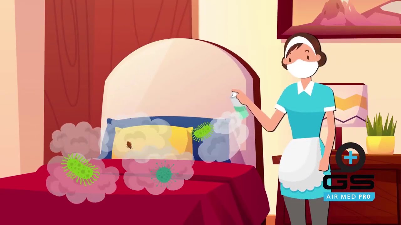 Aerosol Mattress And Fabric Sanitiser Spray by GS Air Med Pro YouTube