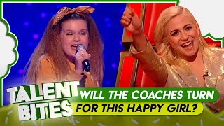 Is she the HAPPIEST girl on THE VOICE?? | BITES Resimi