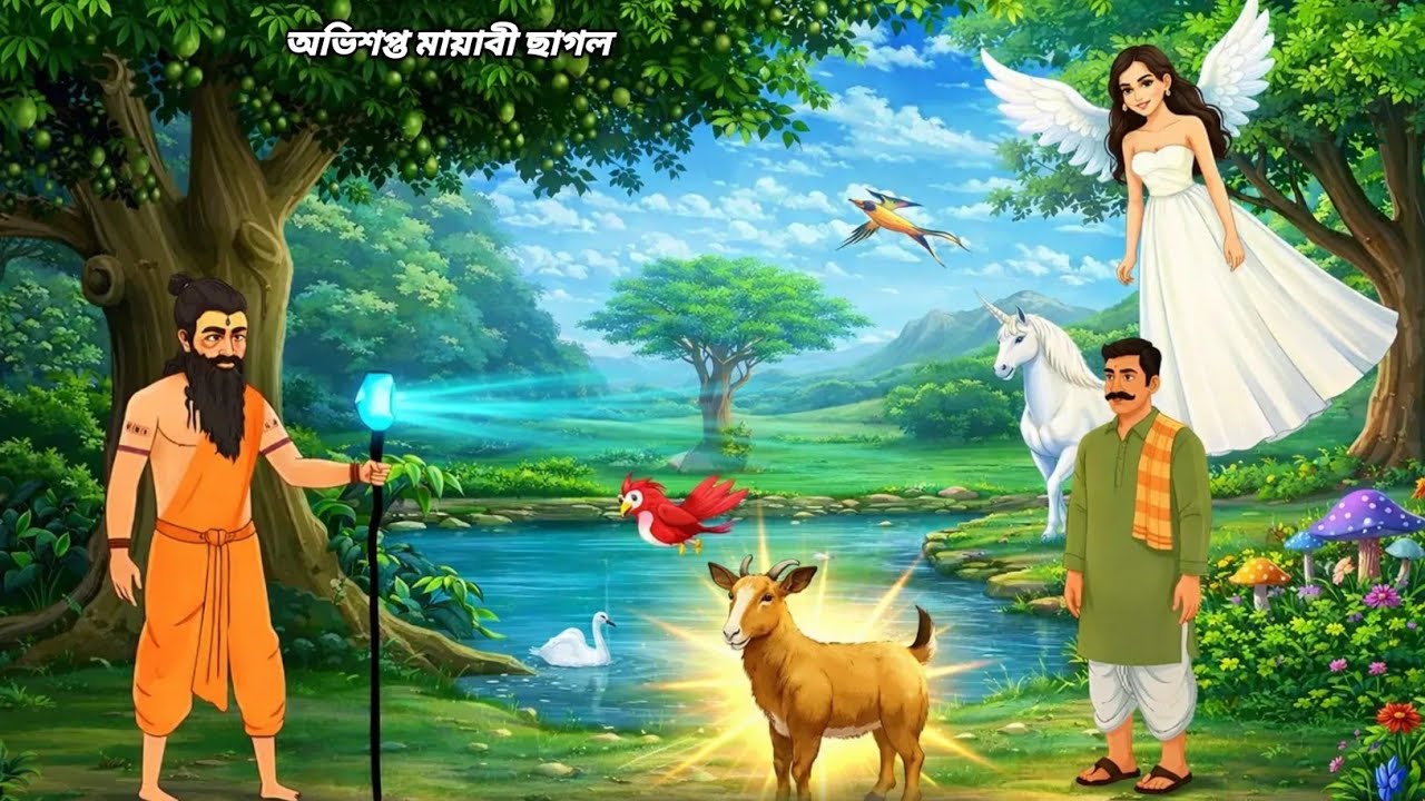 অভিশপ্ত মায়াবী ছাগল । জাদুর গল্প। Bengali Moral Story। Bangla Cartoon। Moral story। 