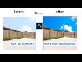 How to Make Sky More Blue in Photoshop | Sky Blue in Photoshop | Photoshop Tutorial