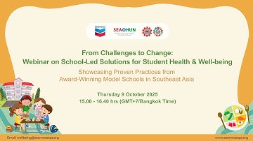 From Challenges to Change: Webinar on School-Led Solutions for Student Health & Well-being (9/10/25)