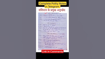 Polity Notes Kumar Gaurav Sir Brahmastra Batch