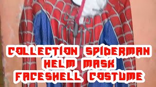 Collection Spider Man Helm Mask Facesheel Costume Web Shooter Morphsuit Cosplay