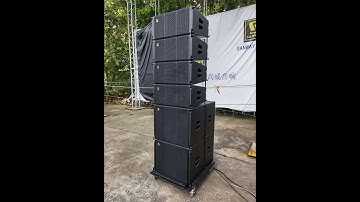 LA210P&LA18P Dual 10 Inch Active Line Array PA Speaker System testing part 2