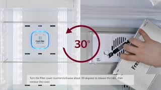 LG Refrigerators] How To Replace The Fresh Air Filter In Your LG French  Door Refrigerator - YouTube