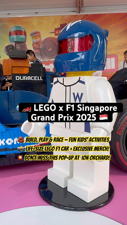 🏎️ LEGO x F1 Singapore 2025 🇸🇬 | Epic Pop-Up Store & Life-Size Car! 🧱🔥