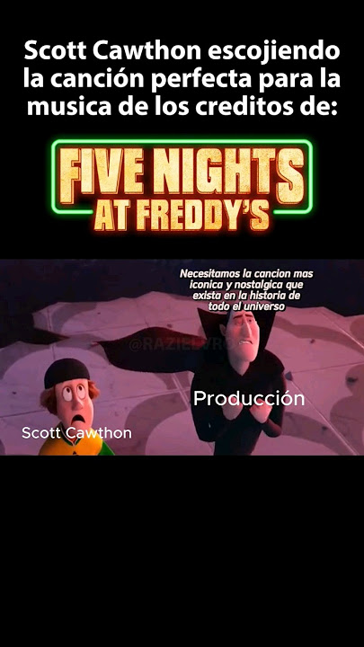 Scott escogiendo la canción para los créditos de la peli de #fnaf #fnafmovie #fivenightsatfreddys
