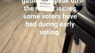 Press conference held by the Shelby County Democratic Party addressing early voting issues