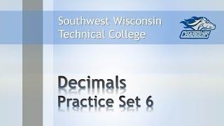 Math Review - Decimals Chapter Practice Set 6 Rounding Decimals.