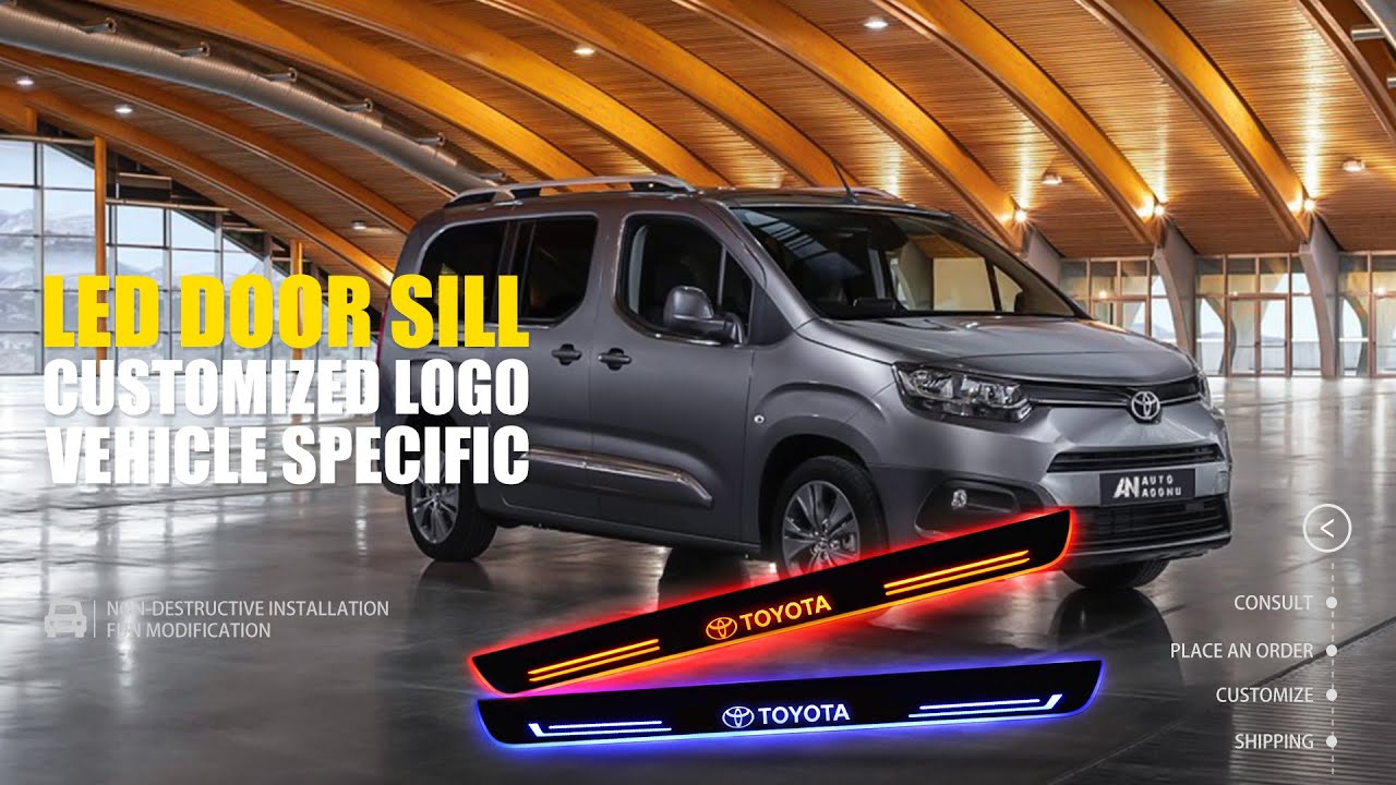 Toyota kompatible Die beleuchteten LED Einstiegsleisten Mit LOGO 