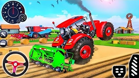 Drive Modern Tractor Farming Game Simulator 3D - New Tractor Android Game 2025 - Android Gameplay