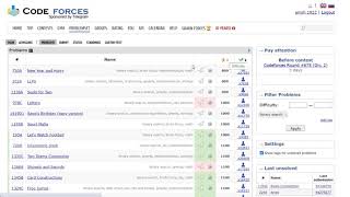 How to filter problems in codeforces