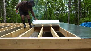 Celebrity Insulating Off Grid Cabin Floor | BUBBLE FOIL Profile