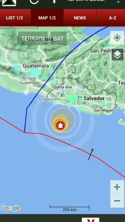 Where was the strong earthquake today