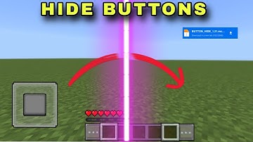 Minecraft Pe Button Hider Mod 1.21+ | How to hide minecraft button ||