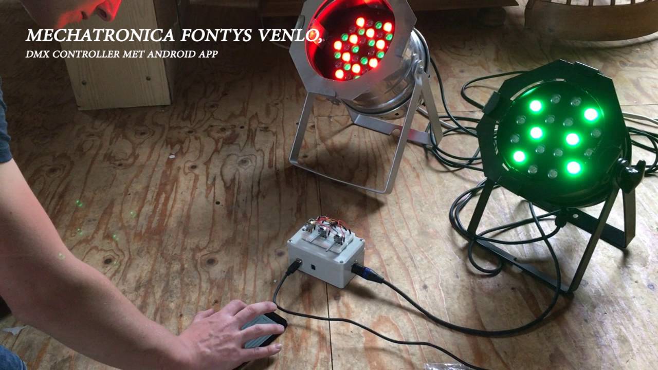 DMX LED controller met Android app - YouTube