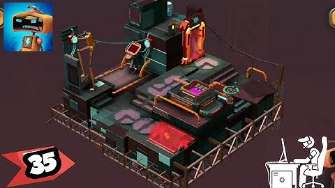 Tiny robots Recharged | level 35 | gameplay walkthrough