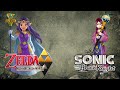 This all seems familiar the legend of zelda a link between worldssonic and the black knight