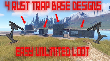 4 RUST SHOTGUN TRAP BASE DESIGNS - Shreds Any Player!! (Free Loot)