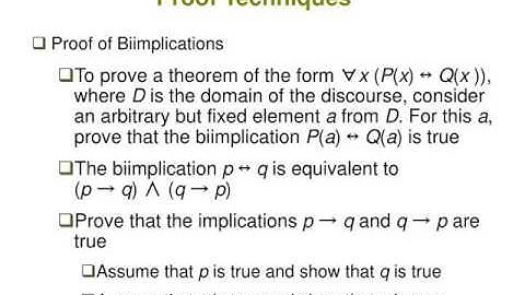 Lecture 3: Quantifiers and Proof Techniques