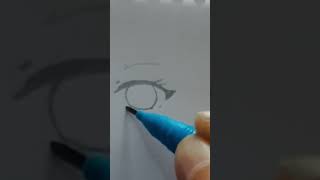 Cara Menggambar Mata Anime #shorts #drawing #tutorial