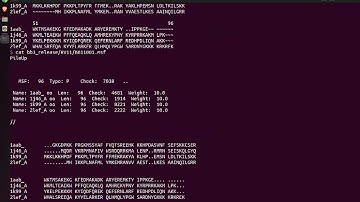 Multiple Sequence Alignment (MSA) with Clustal Omega on Ubuntu and EBI web-tools using BAliBASE data