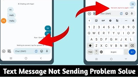 Text message not send without internet | how to solve waiting to connect, tap for options problem