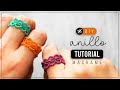 DIY Anillo Diamante » 💎  tutorial | como hacer anillo tejido de hilo | diy ● Macrame ring #228