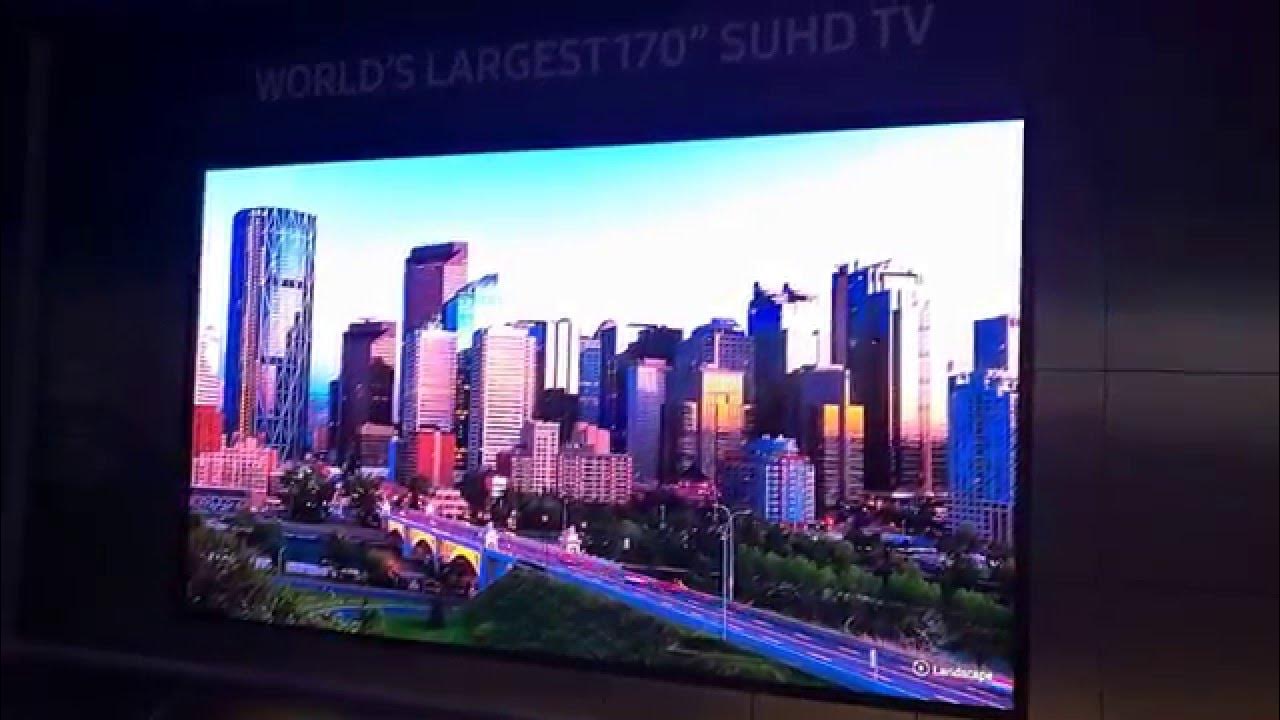 Samsung World's Largest 170 inches SUHD TV YouTube