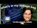 what's in my college bag but it's realistic ~yale edition~ 2020