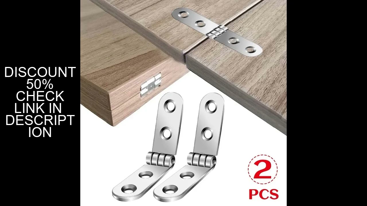 180 Degree 2pcs Foldable Hinge Flap Screw-On Hinges For Sewing Machine Cabinet Rounded Corner Buffer