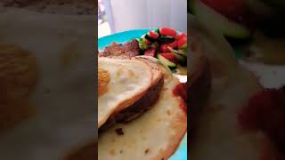 Vegan fried eggs what i eat in a day for lunch #shorts #ytshorts #vegan #whatieatinaday #lunch