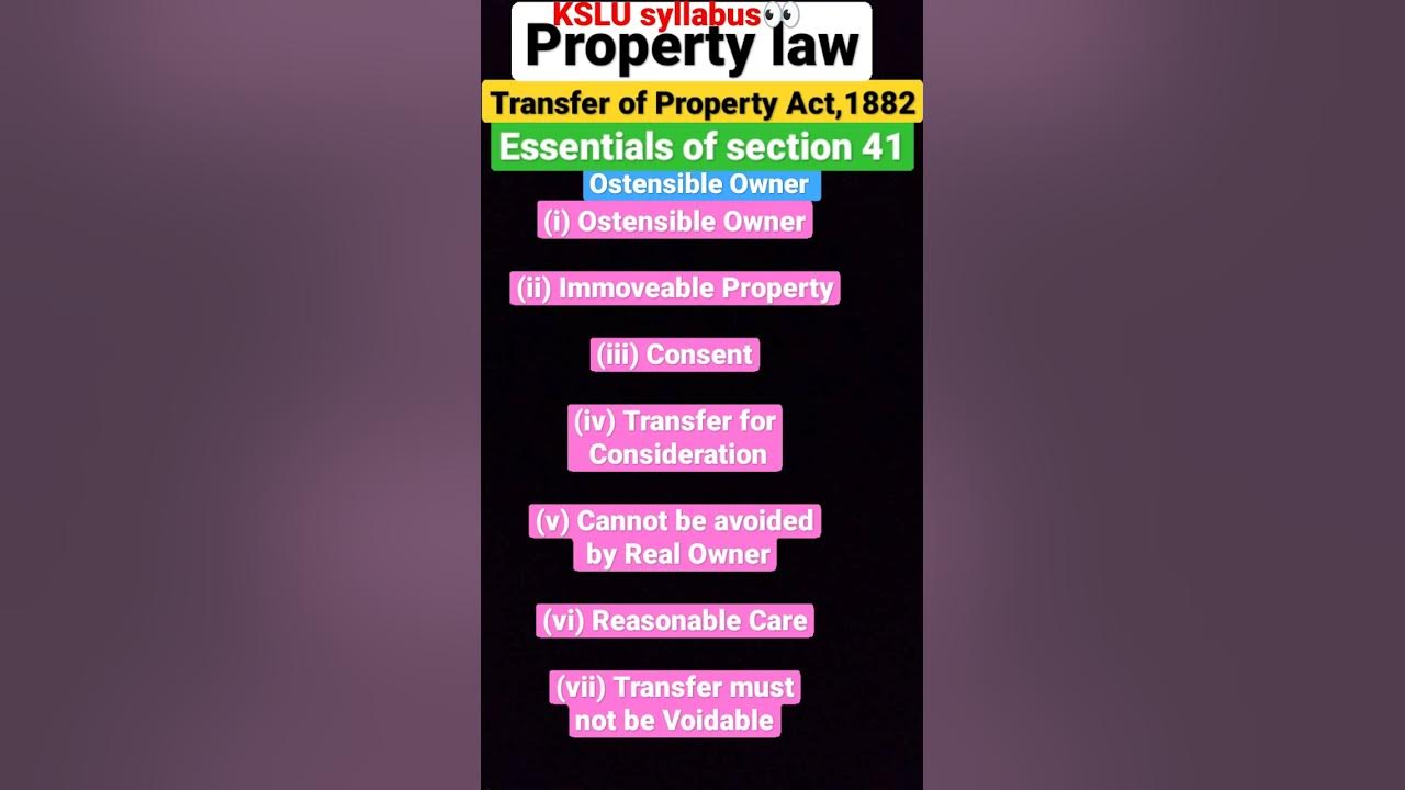 how-to-study-essentials-of-ostensible-owner-in-transfer-of-property-act