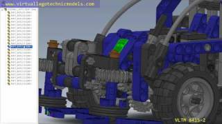 Virtual Lego® Technic Models - vLTm 8415-2 - Parts Location