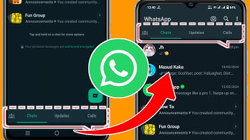 How to Remove WhatsApp Bottom Navigation Bar 2024 | Change Navigation Bar in Whatsapp