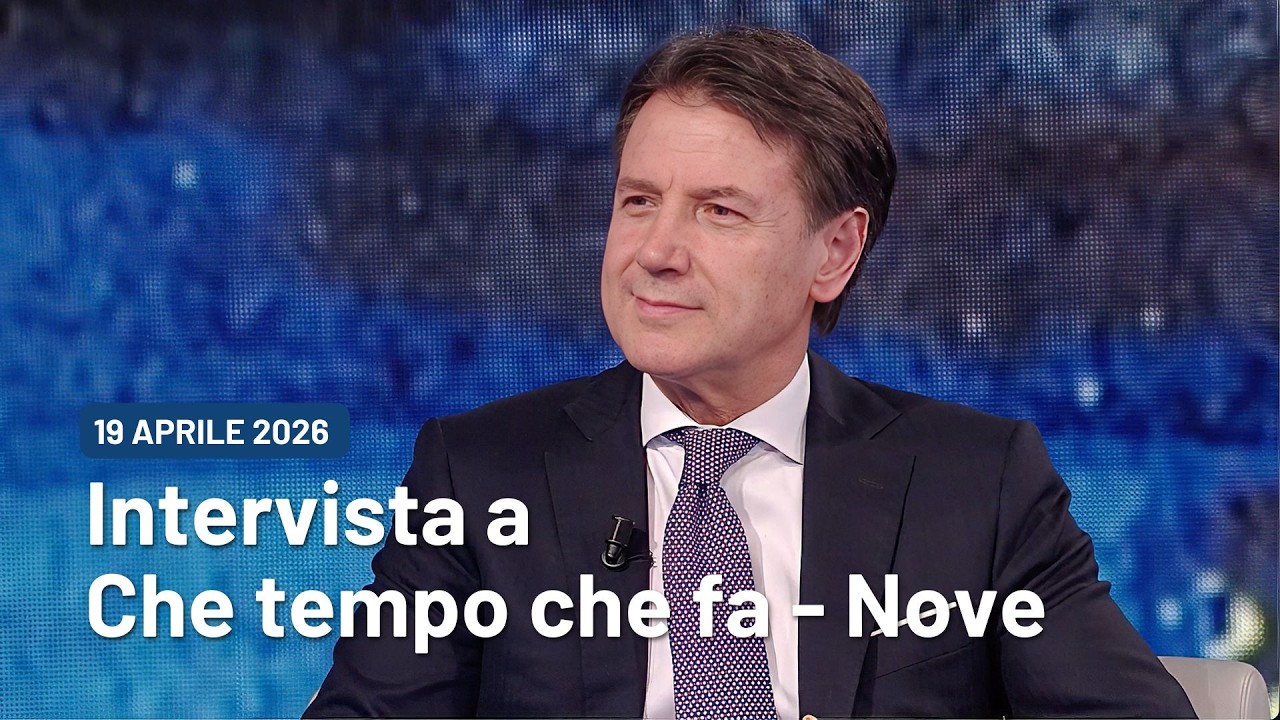 Giuseppe Conte intervistato da Fabio Fazio a “Che tempo che fa" | 19/04/2026