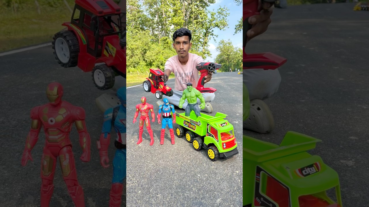 Распаковка радиоуправляемого трактора и городского самосвала Amar 😲💥