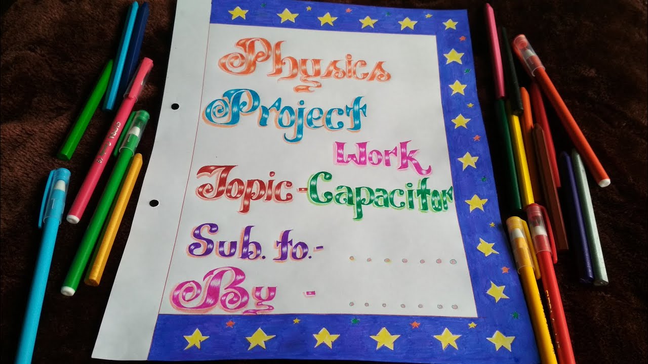 assignment ka first page kaise decorate karen