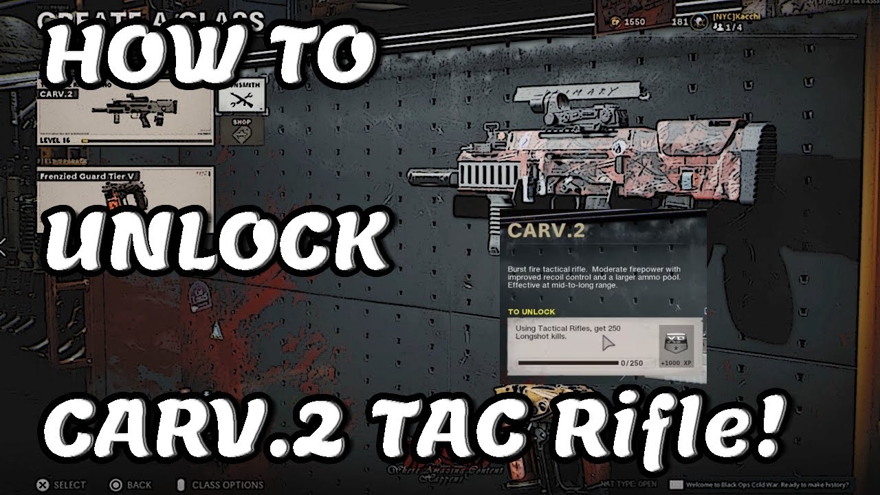 Cold War Zombies | HOW TO UNLOCK "CARV.2" TACTICAL RIFLE!