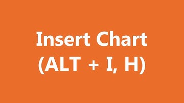 Excel Shortcuts - Insert Chart
