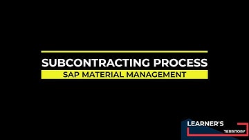 Subcontracting Process in SAP MM with Accounting Entries | SAP MM Course