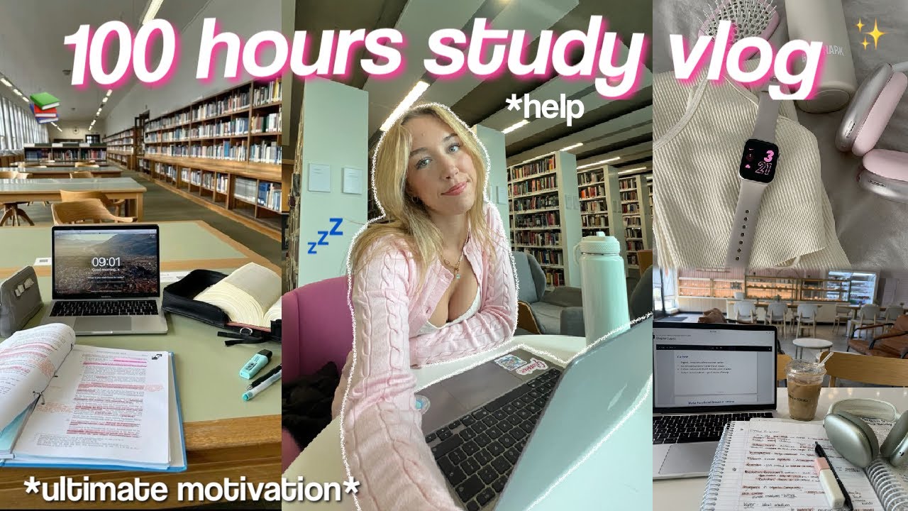 100 ЧАСОВ ПОДГОТОВКИ СО МНОЙ К УНИВЕРСИТЕТУ + советы по повышению производительности *максимальна...